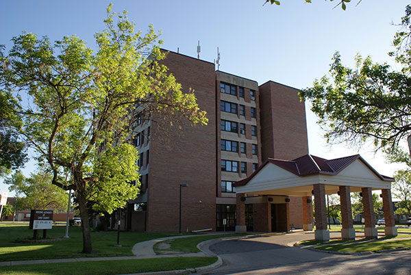 West Fargo Highrise - entrance